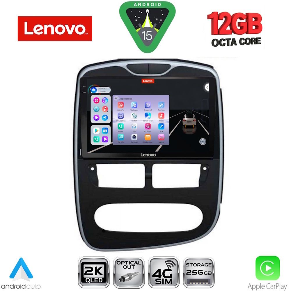 LENOVO SSZ 12544_CPA (10inc) MULTIMEDIA TABLET for RENAULT CLIO mod. 2012-2015 - LENOVO SSZ 12544_CPA