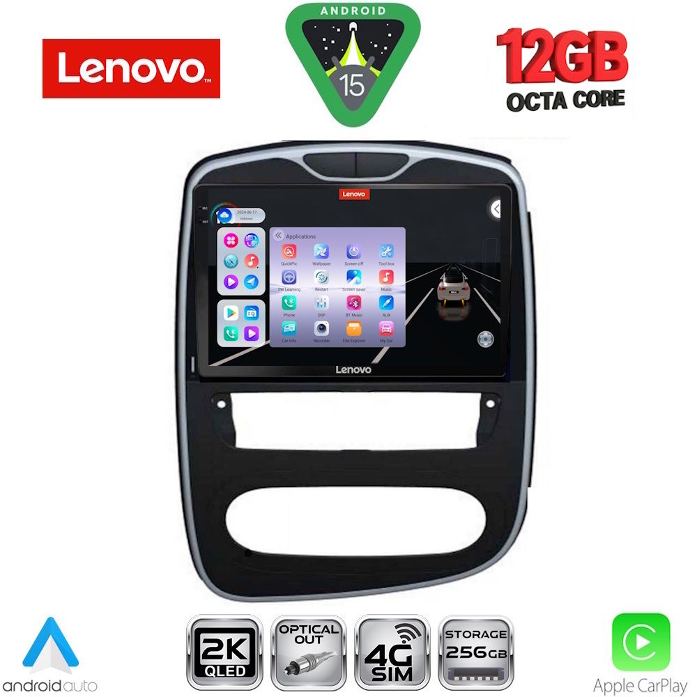 LENOVO SSZ 12545_CPA (10inc) MULTIMEDIA TABLET for RENAULT CLIO mod. 2016-2019 - LENOVO SSZ 12545_CPA