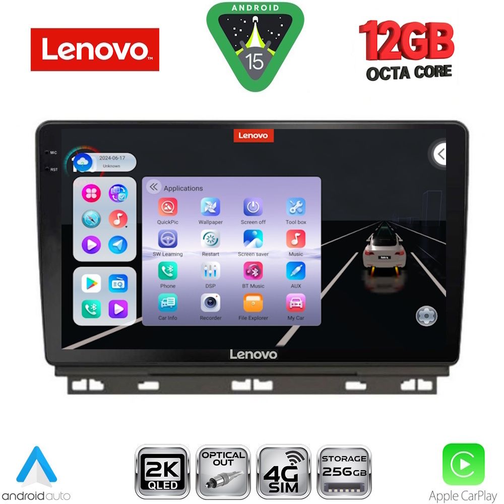 LENOVO SSZ 12546_CPA (9inc) MULTIMEDIA TABLET for RENAULT CLIO - CAPTUR  mod. 2019-2026 - LENOVO SSZ 12546_CPA
