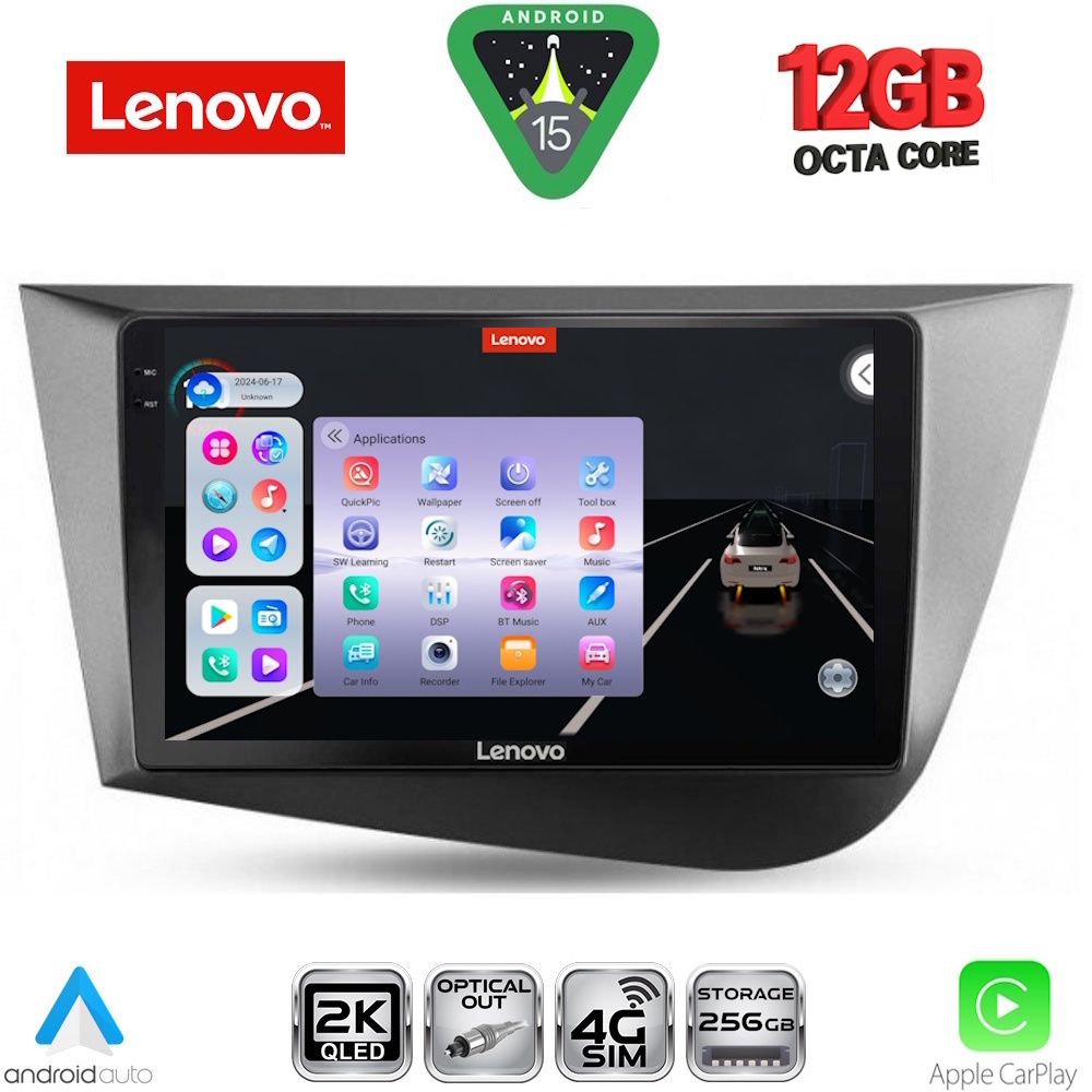 LENOVO SSZ 12574_CPA (9inc) MULTIMEDIA TABLET for SEAT LEON mod. 2005-2012 - LENOVO SSZ 12574_CPA
