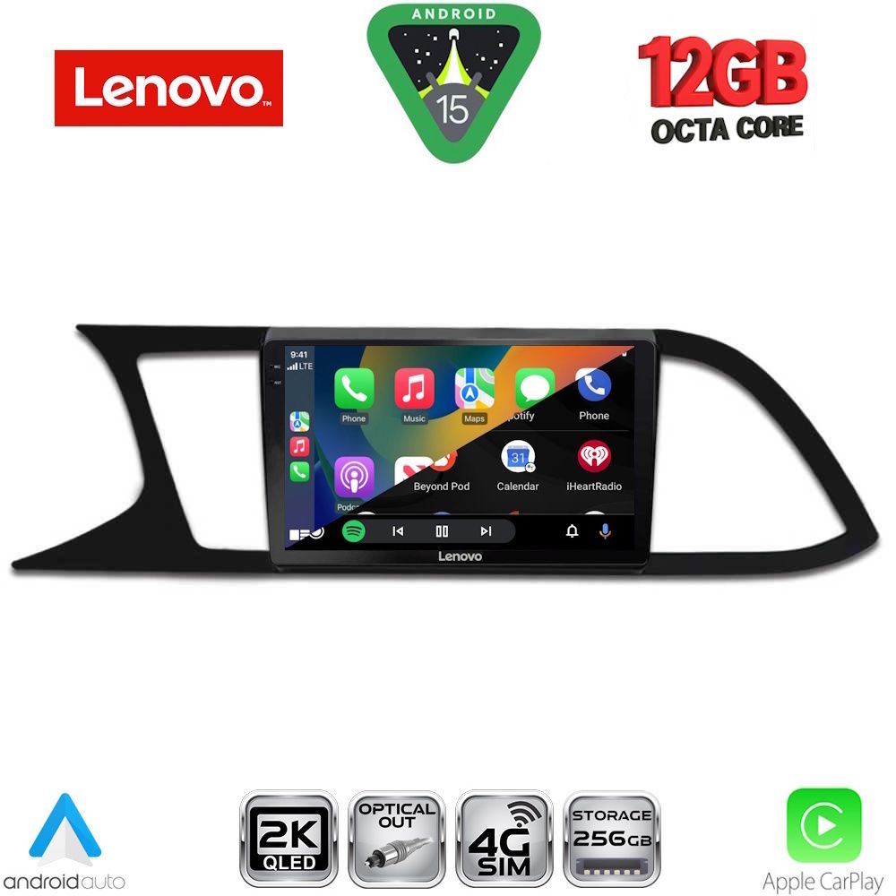 LENOVO SSZ 12575_CPA (9inc) MULTIMEDIA TABLET for SEAT LEON mod. 2012-2021 - LENOVO SSZ 12575_CPA
