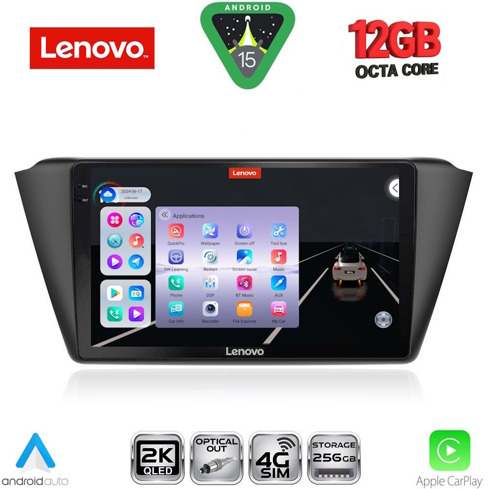 LENOVO SSZ 12582_CPA (9inc) MULTIMEDIA TABLET for SKODA FABIA mod. 2015-2022 - LENOVO SSZ 12582_CPA