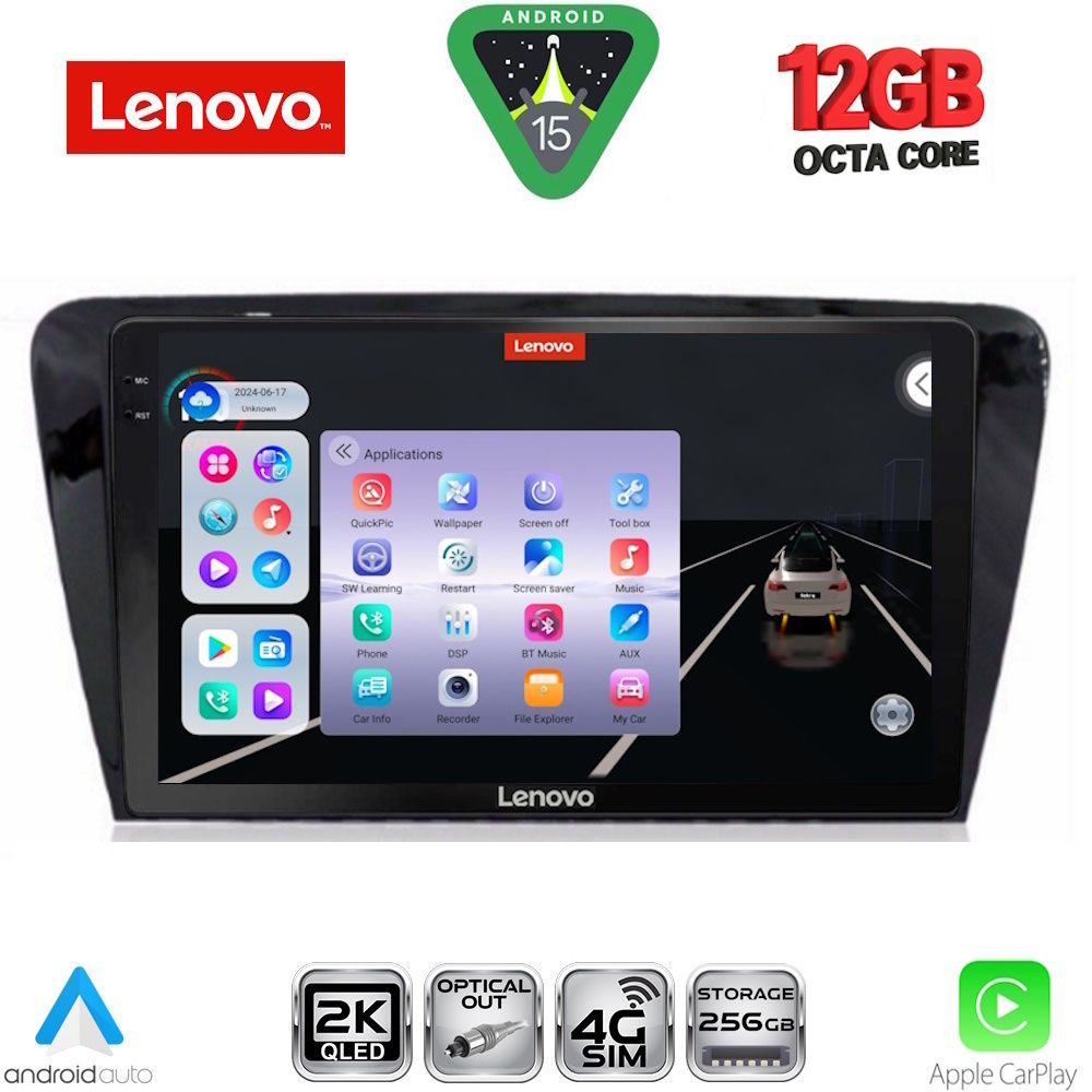 LENOVO SSZ 12597_CPA (10inc) MULTIMEDIA TABLET for SKODA OCTAVIA 7 mod. 2013-2021 - LENOVO SSZ 12597_CPA