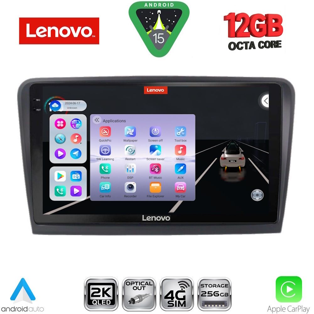 LENOVO SSZ 12601_CPA (9inc) MULTIMEDIA TABLET for SKODA RAPID mod. 2012-2023 - LENOVO SSZ 12601_CPA