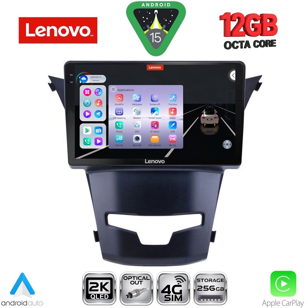 LENOVO SSZ 12653_CPA (9inc) MULTIMEDIA TABLET for SSANGYONG KORANDO mod. 2014-2019 - LENOVO SSZ 12653_CPA