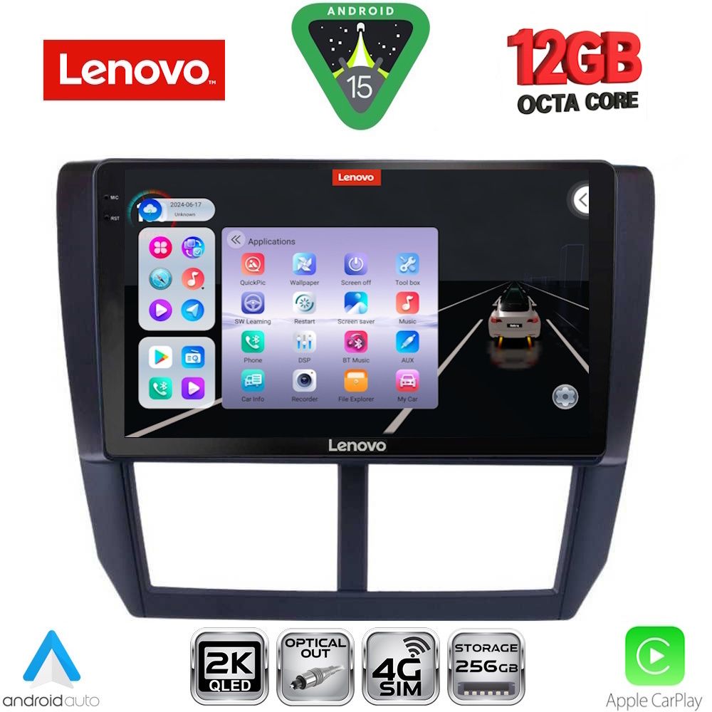 LENOVO SSZ 12662_CPA (9inc) MULTIMEDIA TABLET for SUBARU FORESTER - IMPREZA - XV mod. 2008-2013 - LENOVO SSZ 12662_CPA