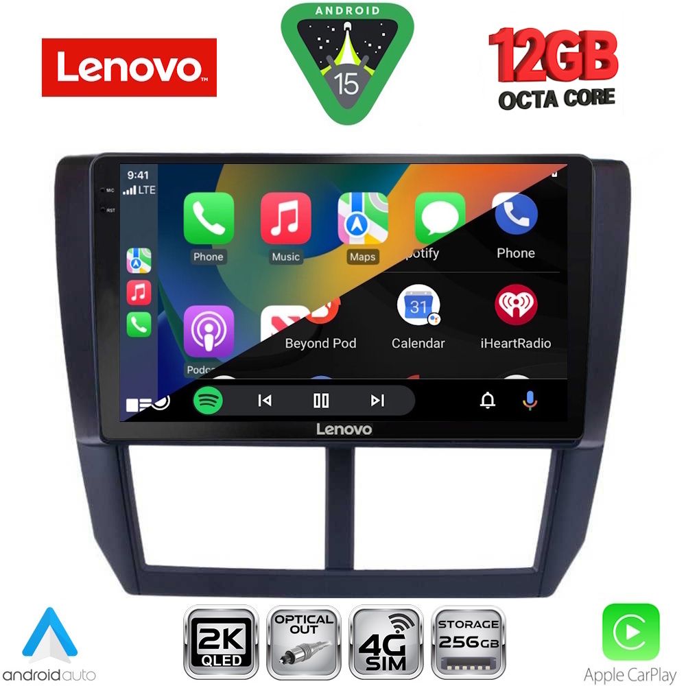 LENOVO SSZ 12662_CPA (9inc) MULTIMEDIA TABLET for SUBARU FORESTER - IMPREZA - XV mod. 2008-2013 - LENOVO SSZ 12662_CPA