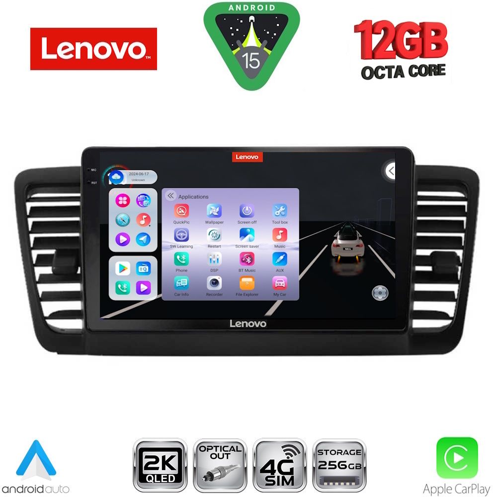 LENOVO SSZ 12665_CPA (9inc) MULTIMEDIA TABLET for SUBARU LEGACY - OUTBACK mod. 2002-2008 - LENOVO SSZ 12665_CPA