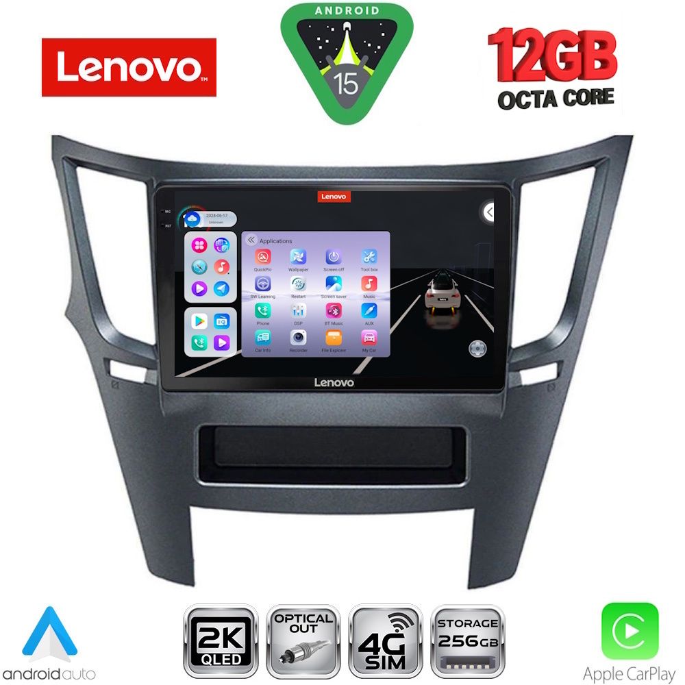 LENOVO SSZ 12667_CPA (9inc) MULTIMEDIA TABLET for SUBARU LEGACY – OUTBACK mod. 2009-2014 - LENOVO SSZ 12667_CPA