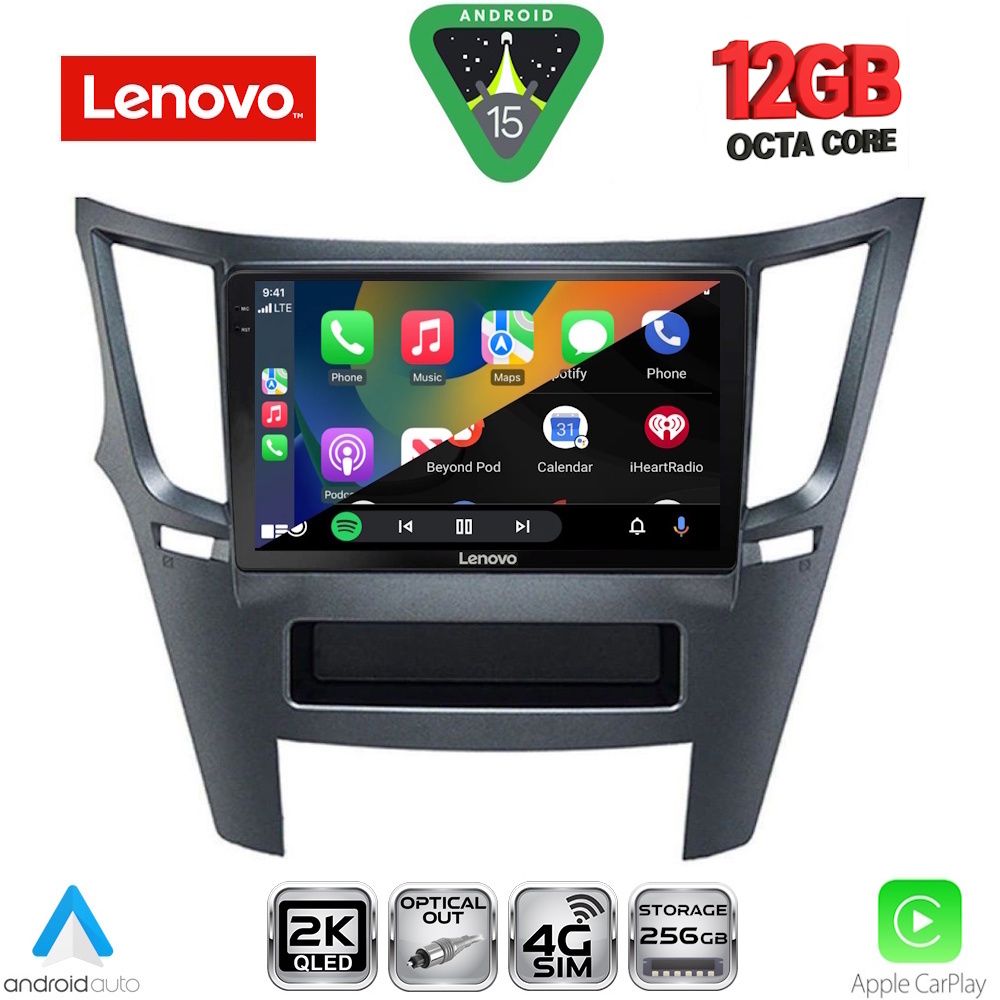 LENOVO SSZ 12667_CPA (9inc) MULTIMEDIA TABLET for SUBARU LEGACY – OUTBACK mod. 2009-2014 - LENOVO SSZ 12667_CPA