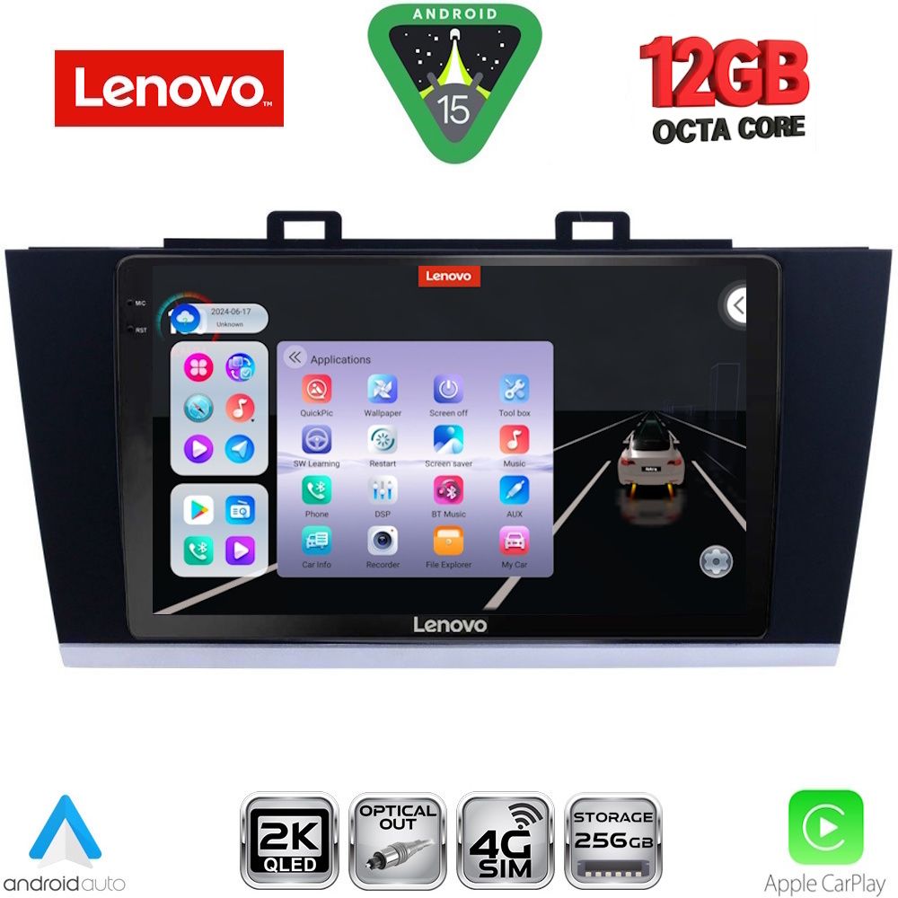 LENOVO SSZ 12668_CPA (9inc) MULTIMEDIA TABLET for SUBARU LEGACY – OUTBACK mod. 2014-2019 - LENOVO SSZ 12668_CPA