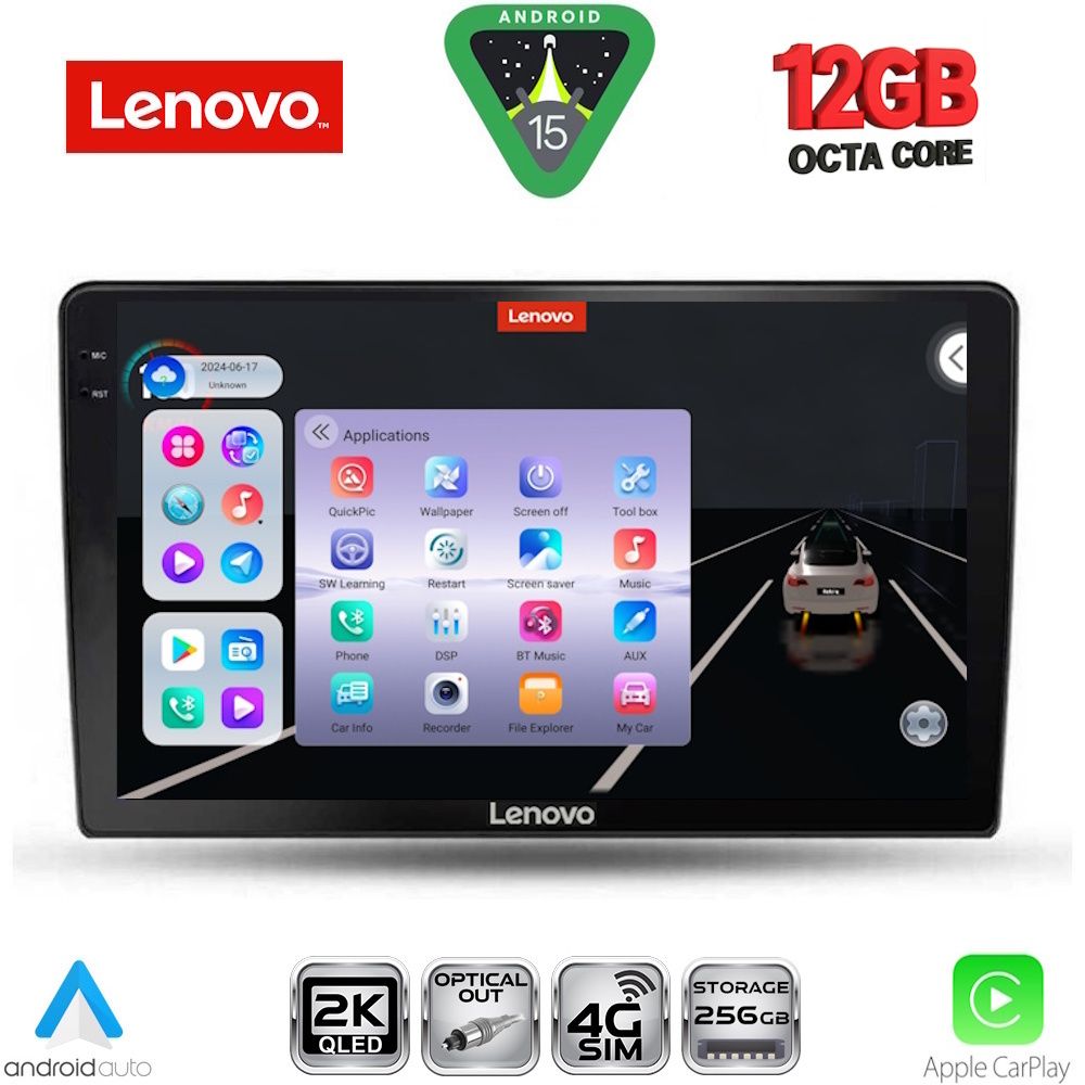 LENOVO SSZ 12702_CPA (9inc) MULTIMEDIA TABLET for TOYOTA AURIS mod. 2007-2012 - LENOVO SSZ 12702_CPA