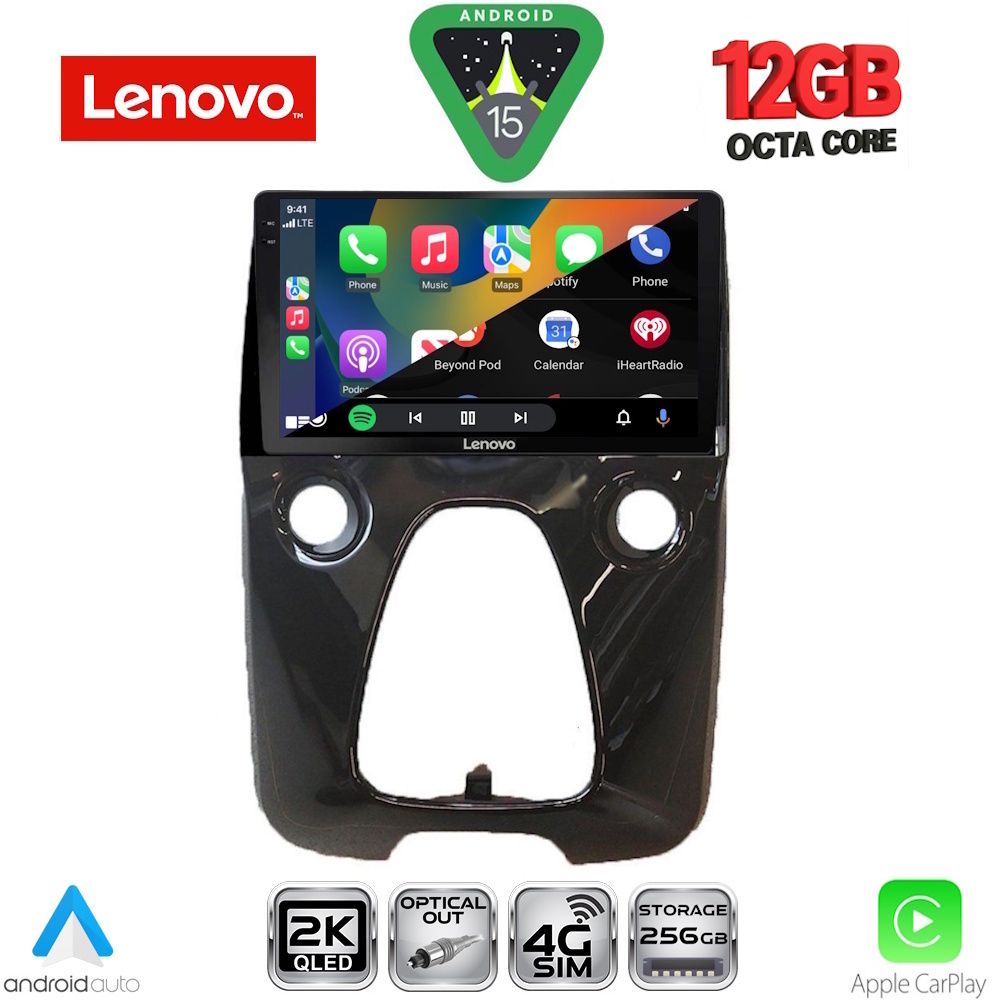 LENOVO SSZ 12708_CPA A/C (10inc) MULTIMEDIA TABLET for CITROEN C1-PEUGEOT 108-TOYOTA AYGO mod. 2014-2022