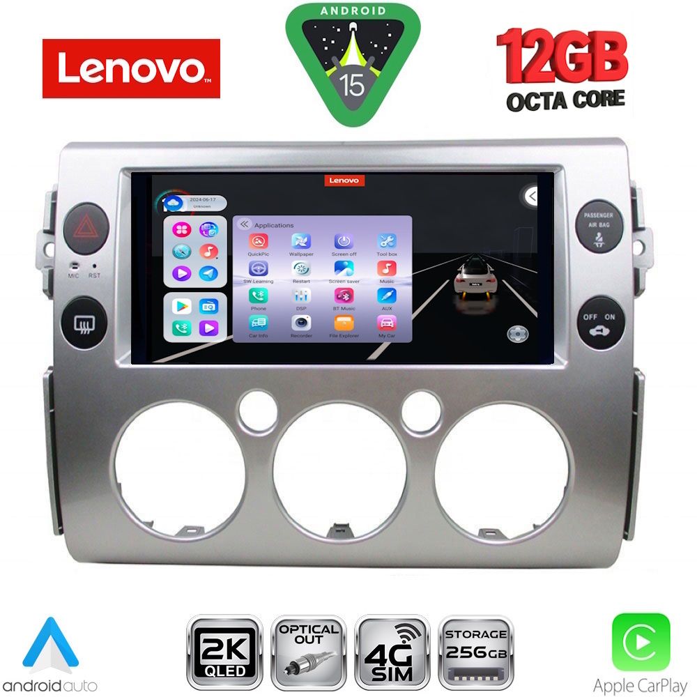 LENOVO SSZ 12717_CPA (9inc) MULTIMEDIA TABLET for TOYOTA FJ CRUISER mod. 2007-2013 - LENOVO SSZ 12717_CPA
