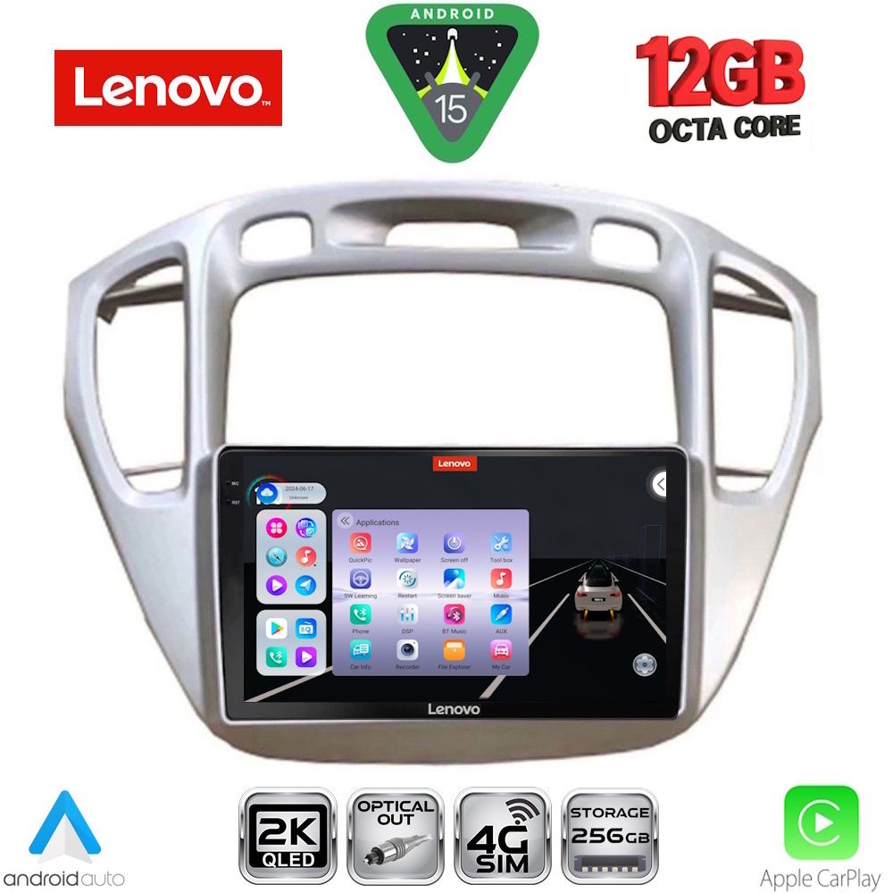 LENOVO SSZ 12718_CPA (9inc) MULTIMEDIA TABLET for TOYOTA HIGHLANDER mod. 2002-2009 - LENOVO SSZ 12718_CPA