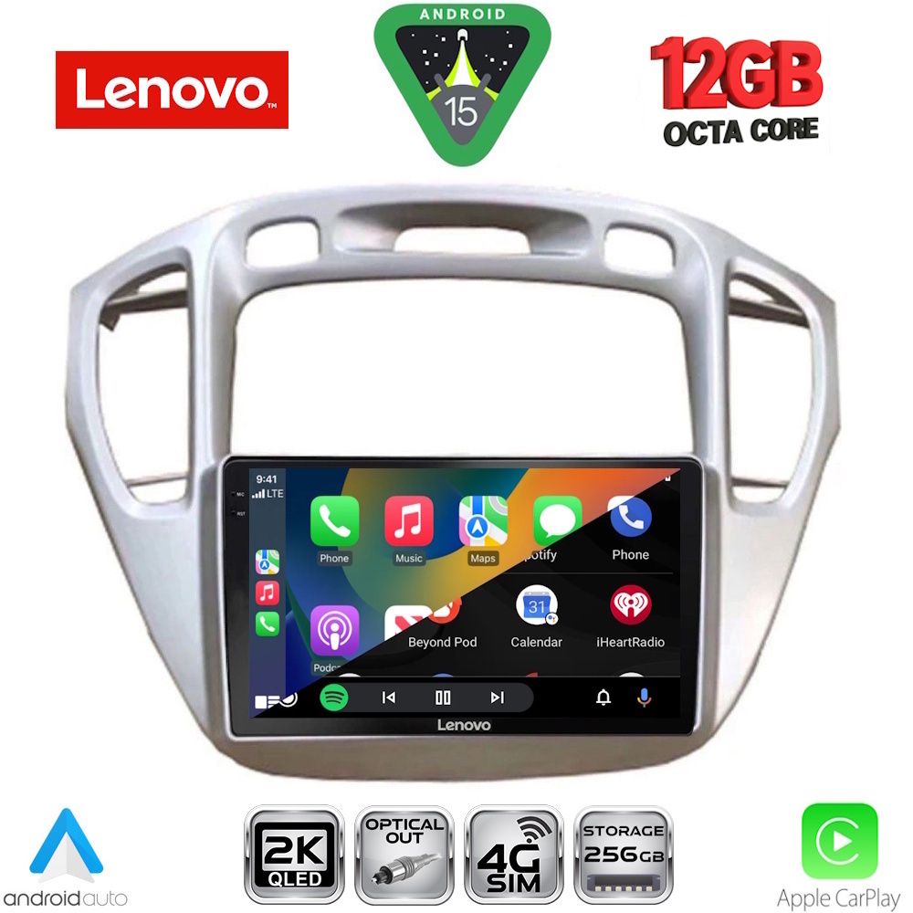 LENOVO SSZ 12718_CPA (9inc) MULTIMEDIA TABLET for TOYOTA HIGHLANDER mod. 2002-2009 - LENOVO SSZ 12718_CPA