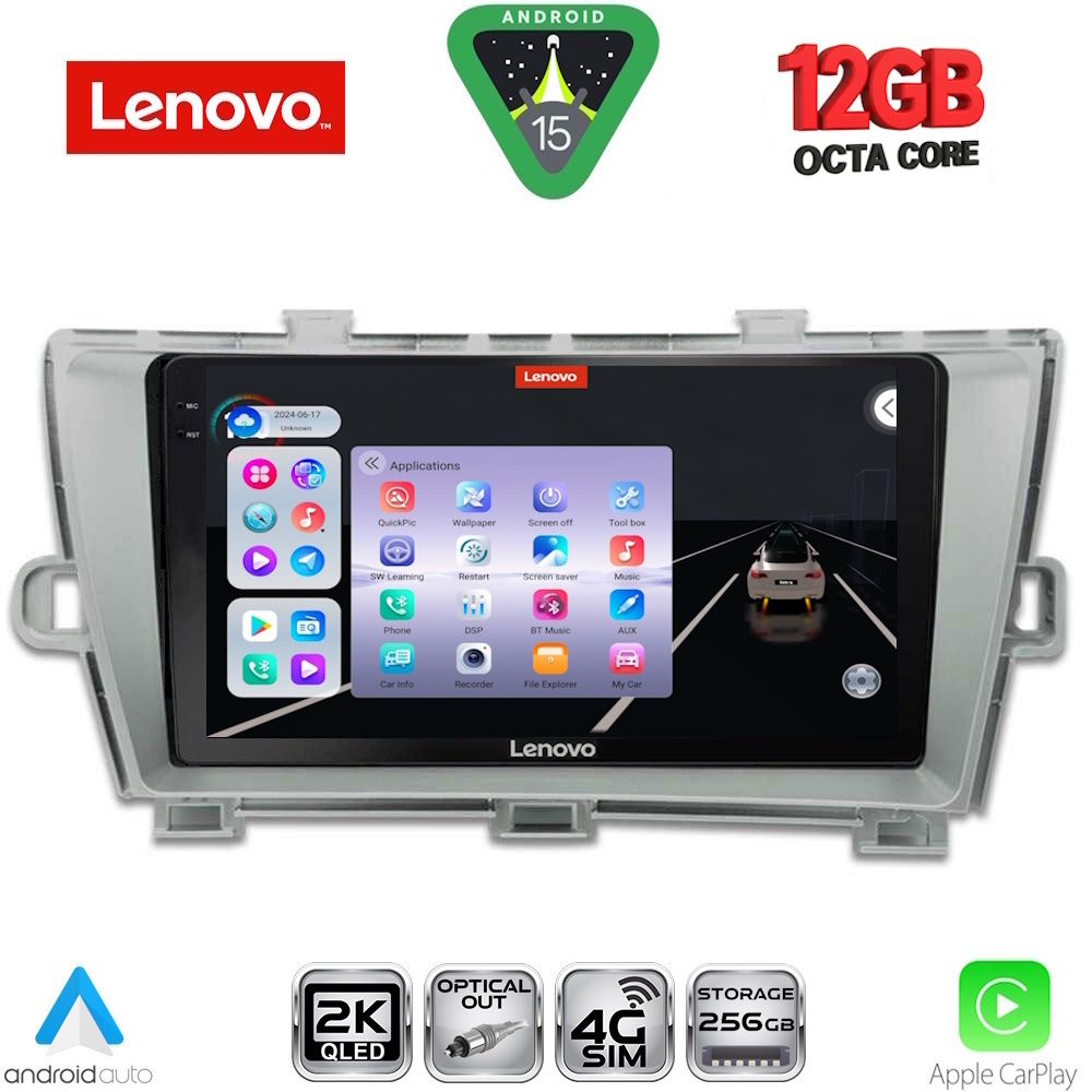 LENOVO SSZ 12726_CPA (9inc) MULTIMEDIA TABLET for TOYOTA PRIUS mod. 2009-2015 - LENOVO SSZ 12726_CPA