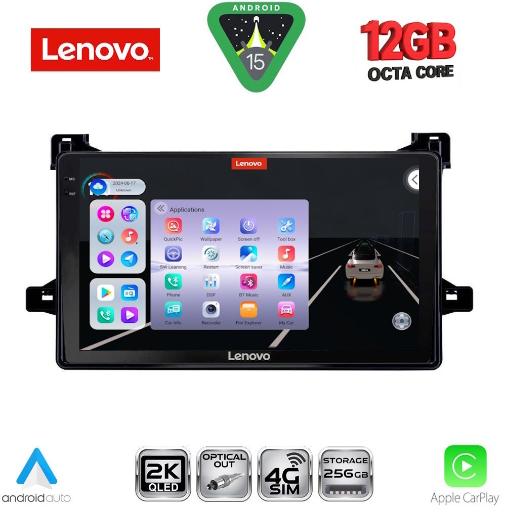 LENOVO SSZ 12727_CPA (9inc) MULTIMEDIA TABLET for TOYOTA PRIUS mod. 2016-2020 - LENOVO SSZ 12727_CPA