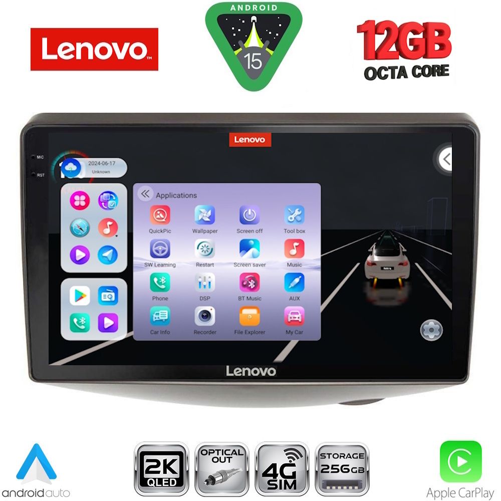 LENOVO SSZ 12735_CPA (9inc) MULTIMEDIA TABLET for TOYOTA YARIS mod. 1999-2006 - LENOVO SSZ 12735_CPA