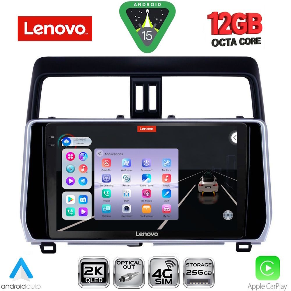 LENOVO SSZ 12739_CPA (10inc) MULTIMEDIA TABLET for TOYOTA LAND CRUISER mod. 2019-2023 - LENOVO SSZ 12739_CPA