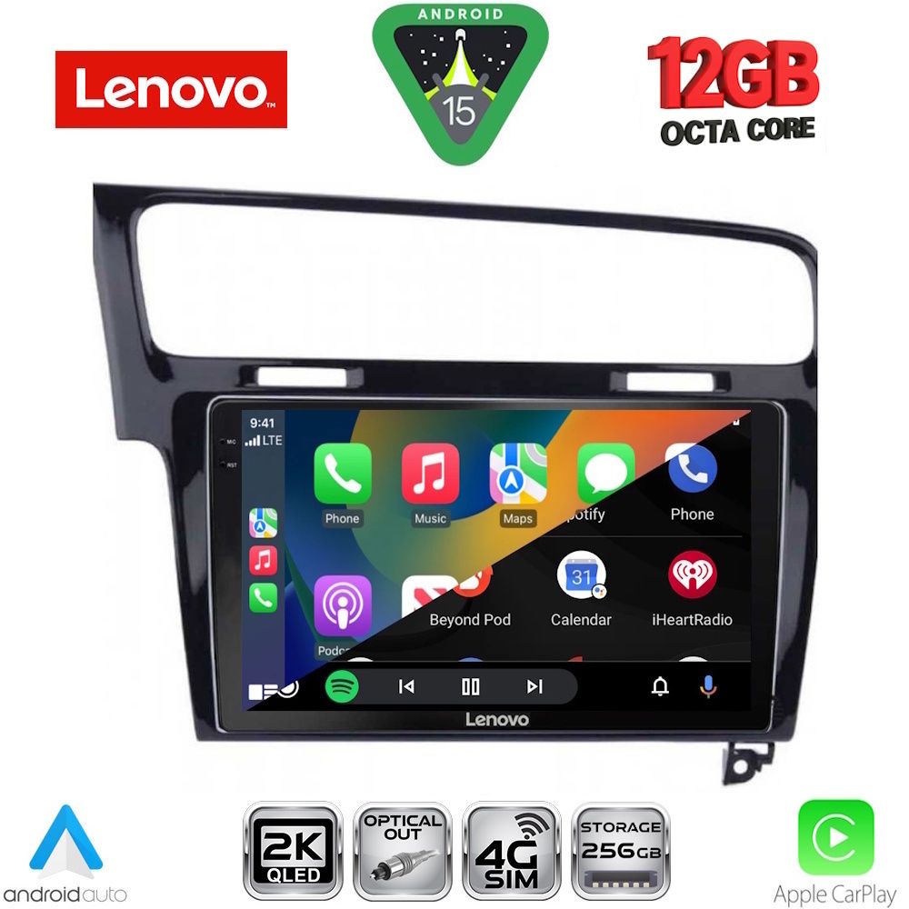 LENOVO SSZ 12747BL_CPA (10inc) MULTIMEDIA TABLET for VW GOLF 7 mod. 2013-2020 - LENOVO SSZ 12747BL_CPA