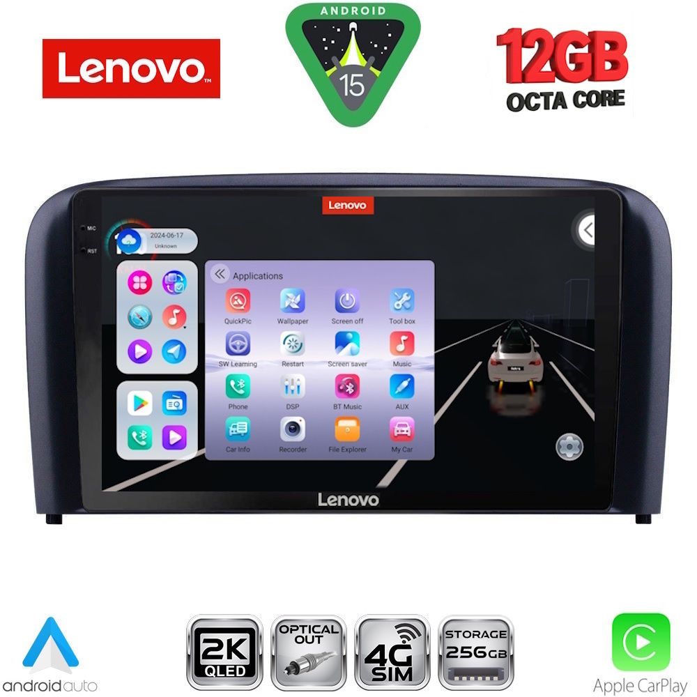 LENOVO SSZ 12786_CPA (9inc) MULTIMEDIA TABLET for VOLVO S80 mod. 1998-2006 - LENOVO SSZ 12786_CPA