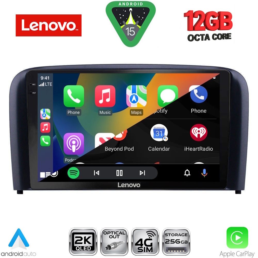 LENOVO SSZ 12786_CPA (9inc) MULTIMEDIA TABLET for VOLVO S80 mod. 1998-2006 - LENOVO SSZ 12786_CPA