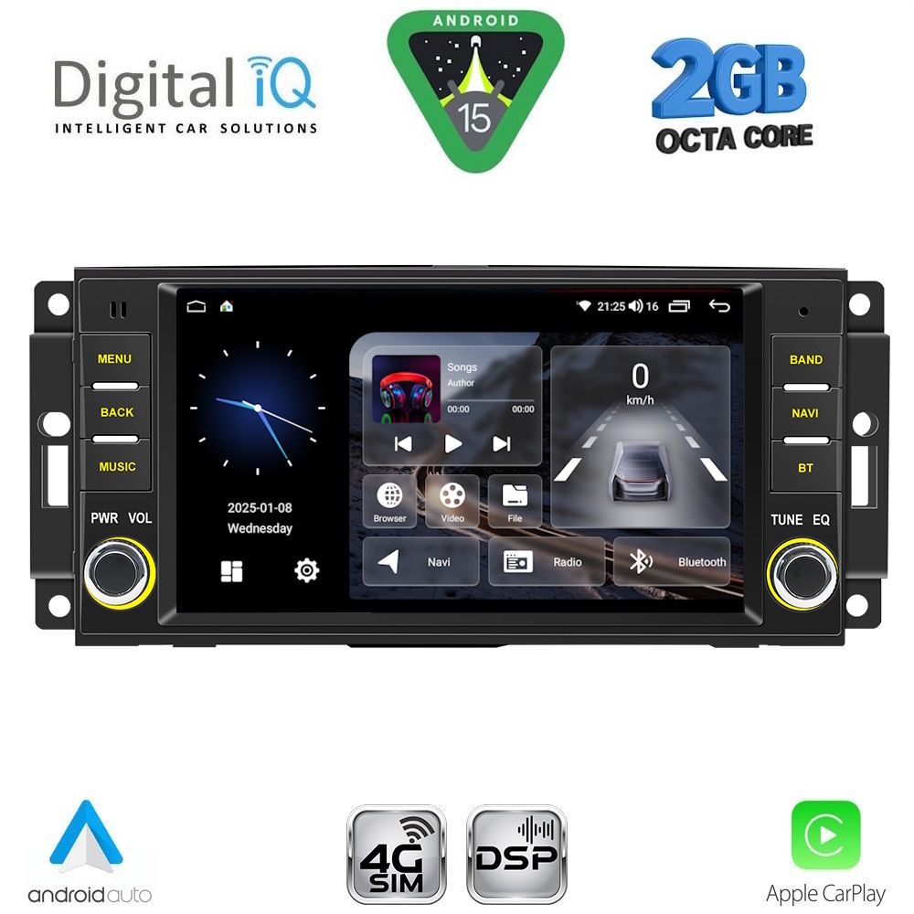 DIGITAL IQ BLF 324_CPA (7” DECK) MULTIMEDIA SYSTEM for JEEP ALL mod. 2005-2018 - DIGITAL IQ BLF 324_CPA