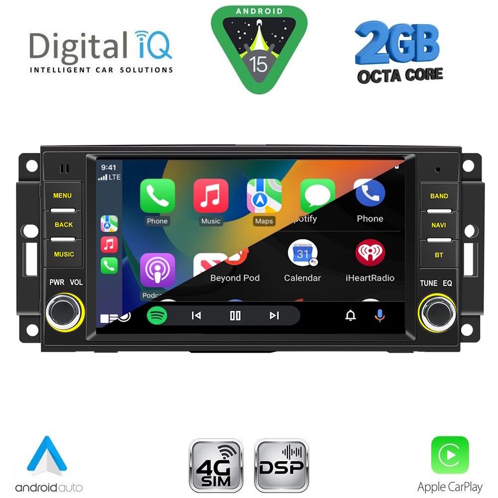 DIGITAL IQ BLF 324_CPA (7” DECK) MULTIMEDIA SYSTEM for JEEP ALL mod. 2005-2018 - DIGITAL IQ BLF 324_CPA