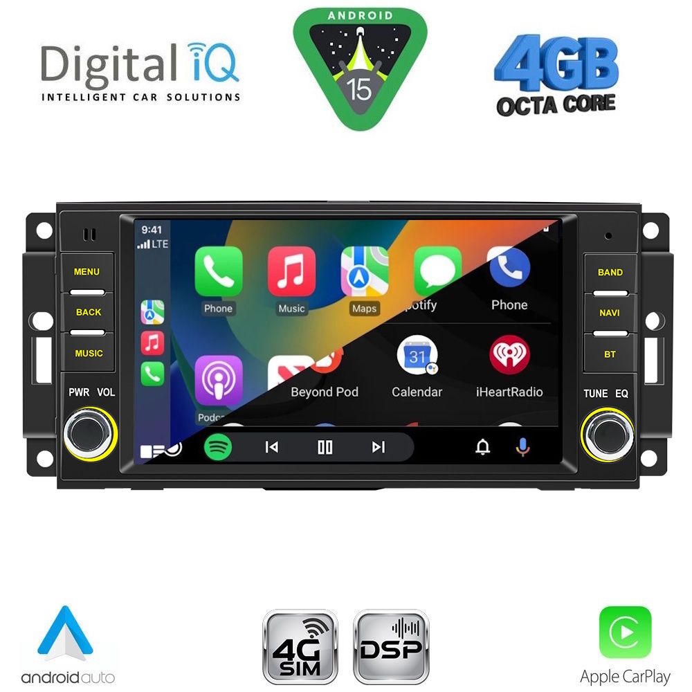 DIGITAL IQ BLG 424_CPA (7” DECK) MULTIMEDIA SYSTEM for JEEP ALL mod. 2005-2018 - DIGITAL IQ BLG 424_CPA