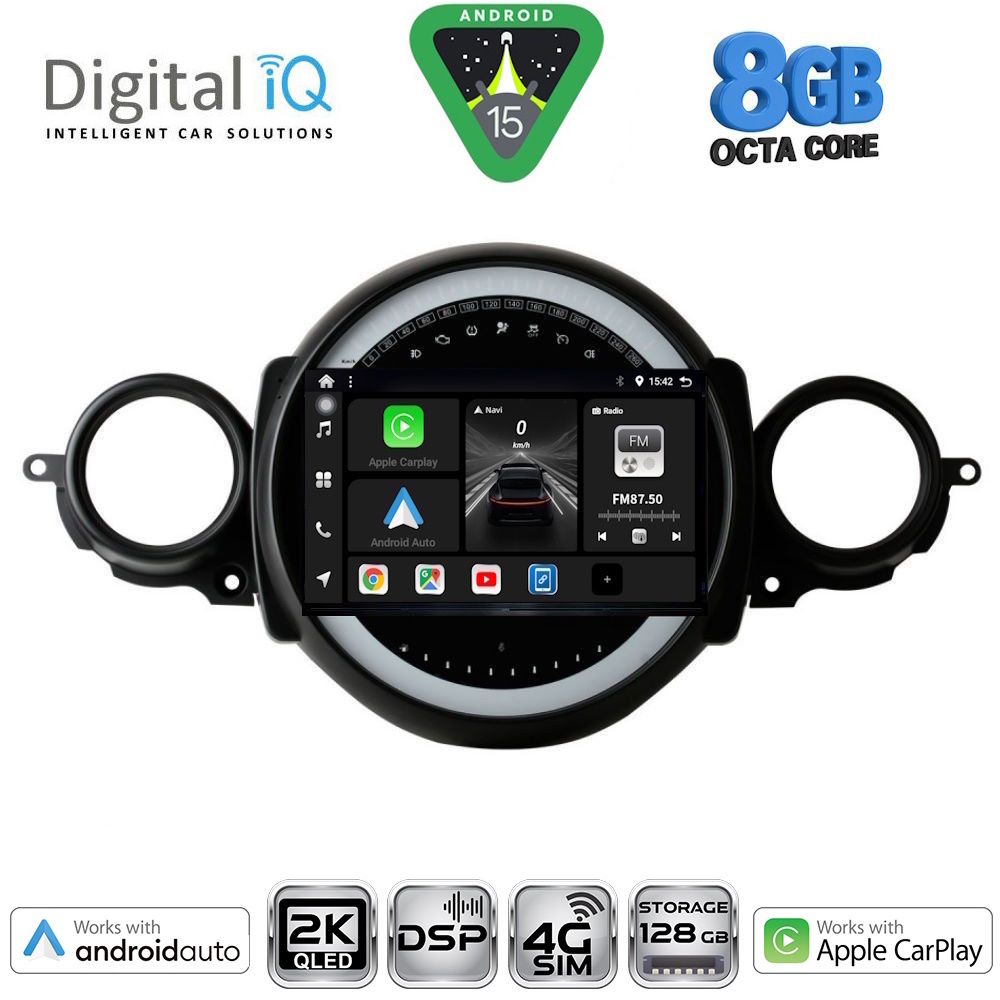 DIGITAL IQ BXF 11064_CPAA (9inc) MULTIMEDIA TABLET for MINI COOPER (R56-R57) mod. 2006-2014 - CLUBMAN (R55) mod. 2007-2014 - DIGITAL IQ BXF 11064_CPAA