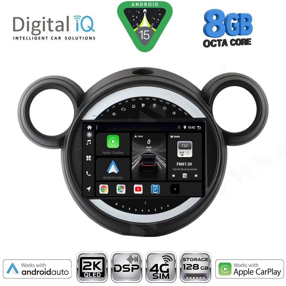 DIGITAL IQ BXF 11065_CPAA (9inc) MULTIMEDIA TABLET for MINI COUNTRYMAN (R60) mod. 2010-2016 - PACEMAN (R61) mod. 2013-2016 - DIGITAL IQ BXF 11065_CPAA