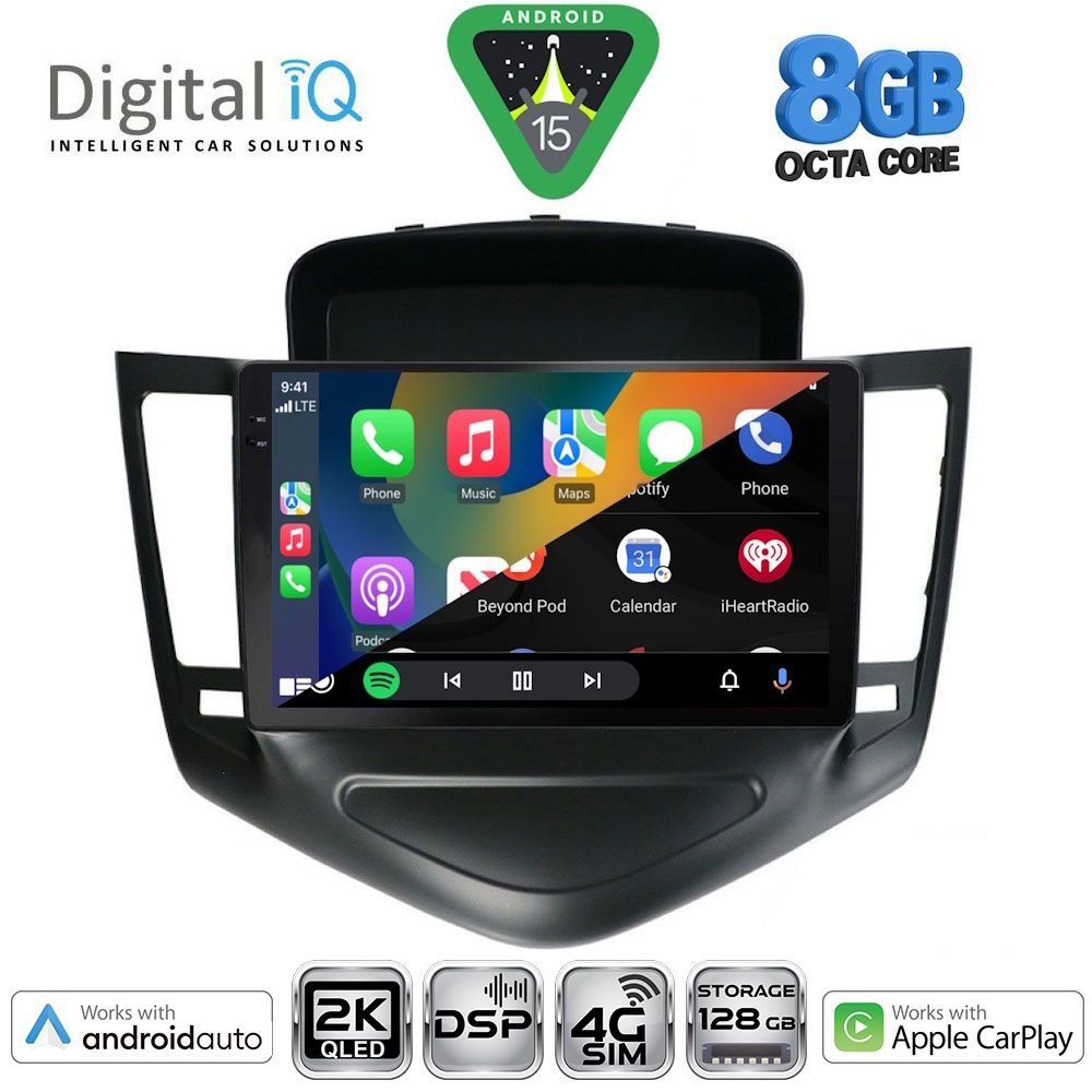 DIGITAL IQ BXF 11076_CPAA (9inc) MULTIMEDIA TABLET for CHEVROLET CRUZE mod. 2008-2012 - DIGITAL IQ BXF 11076_CPAA