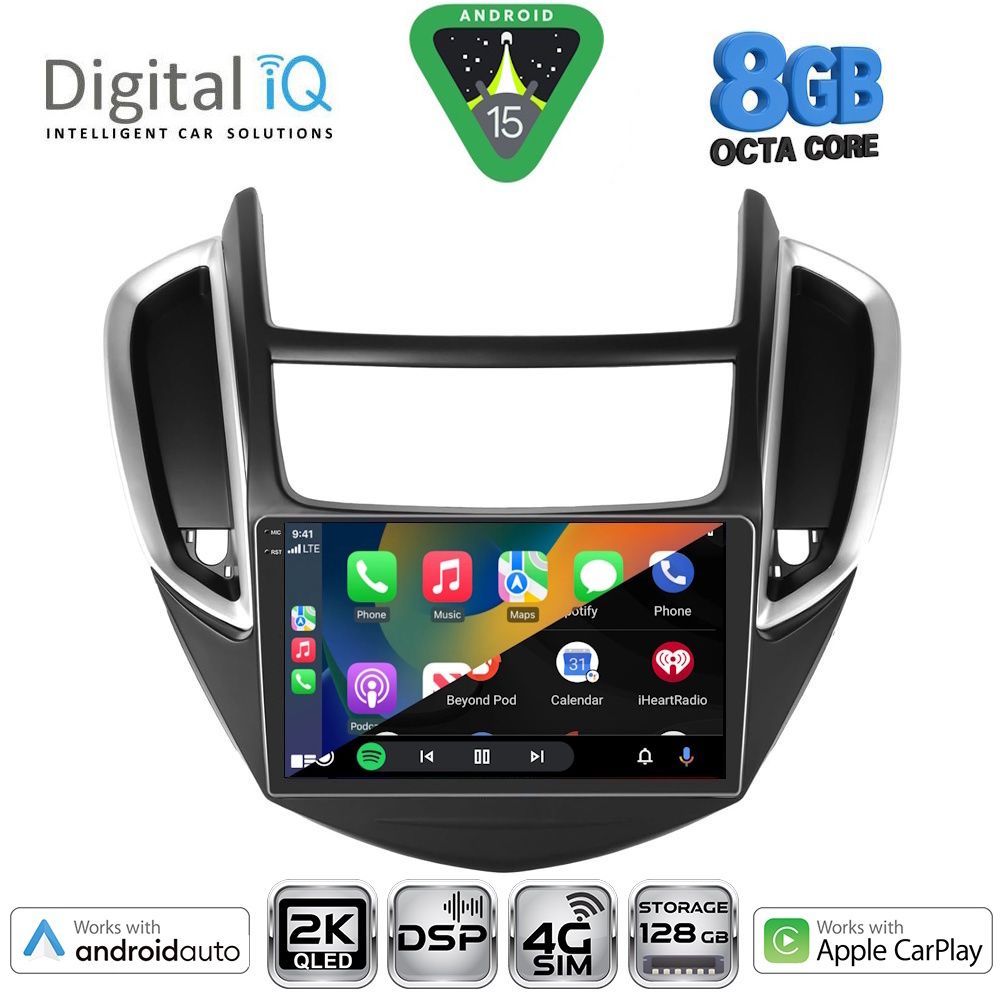 DIGITAL IQ BXF 11080_CPAA (9inc) MULTIMEDIA TABLET for CHEVROLET TRAX mod. 2014-2022 - DIGITAL IQ BXF 11080_CPAA