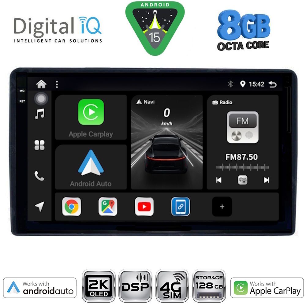 DIGITAL IQ BXF 11081_CPAA (9inc) MULTIMEDIA TABLET for CITROEN – PEUGEOT mod. 2008-2018 - DIGITAL IQ BXF 11081_CPAA