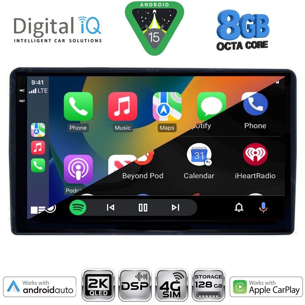 DIGITAL IQ BXF 11081_CPAA (9inc) MULTIMEDIA TABLET for CITROEN – PEUGEOT mod. 2008-2018 - DIGITAL IQ BXF 11081_CPAA