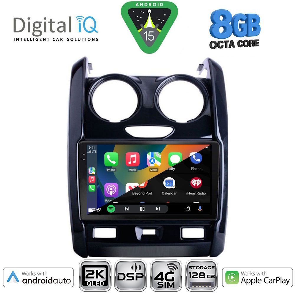 DIGITAL IQ BXF 11103_CPAA (9inc) MULTIMEDIA TABLET for DACIA DUSTER mod. 2012-2019 - DIGITAL IQ BXF 11103_CPAA