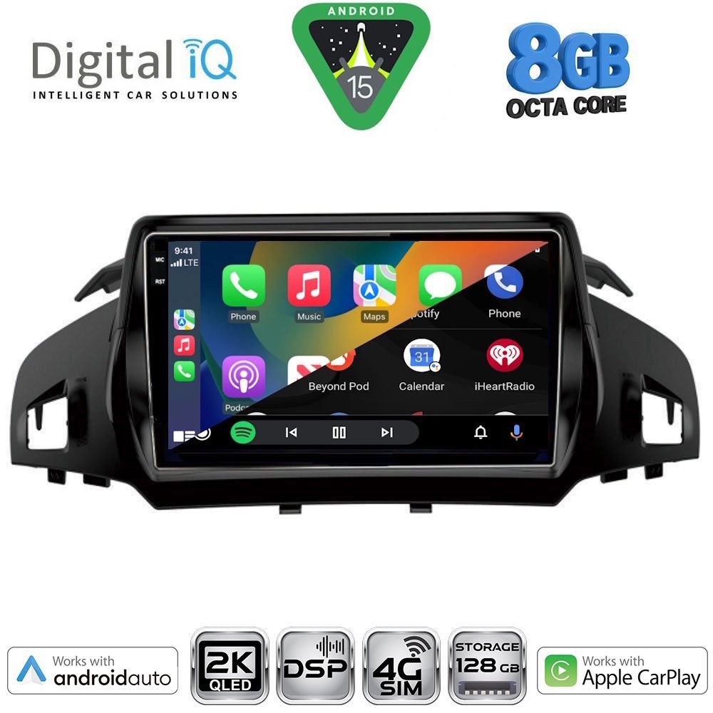 DIGITAL IQ BXF 11160_CPAA (9inc) MULTIMEDIA TABLET for FORD KUGA mod. 2013-2019 – CMAX mod. 2011-2020 - DIGITAL IQ BXF 11160_CPAA