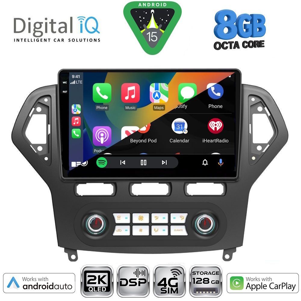 DIGITAL IQ BXF 11162_CPAA CLIMA (10inc) MULTIMEDIA TABLET for FORD MONDEO mod. 2007-2011 - DIGITAL IQ BXF 11162_CPAA CL