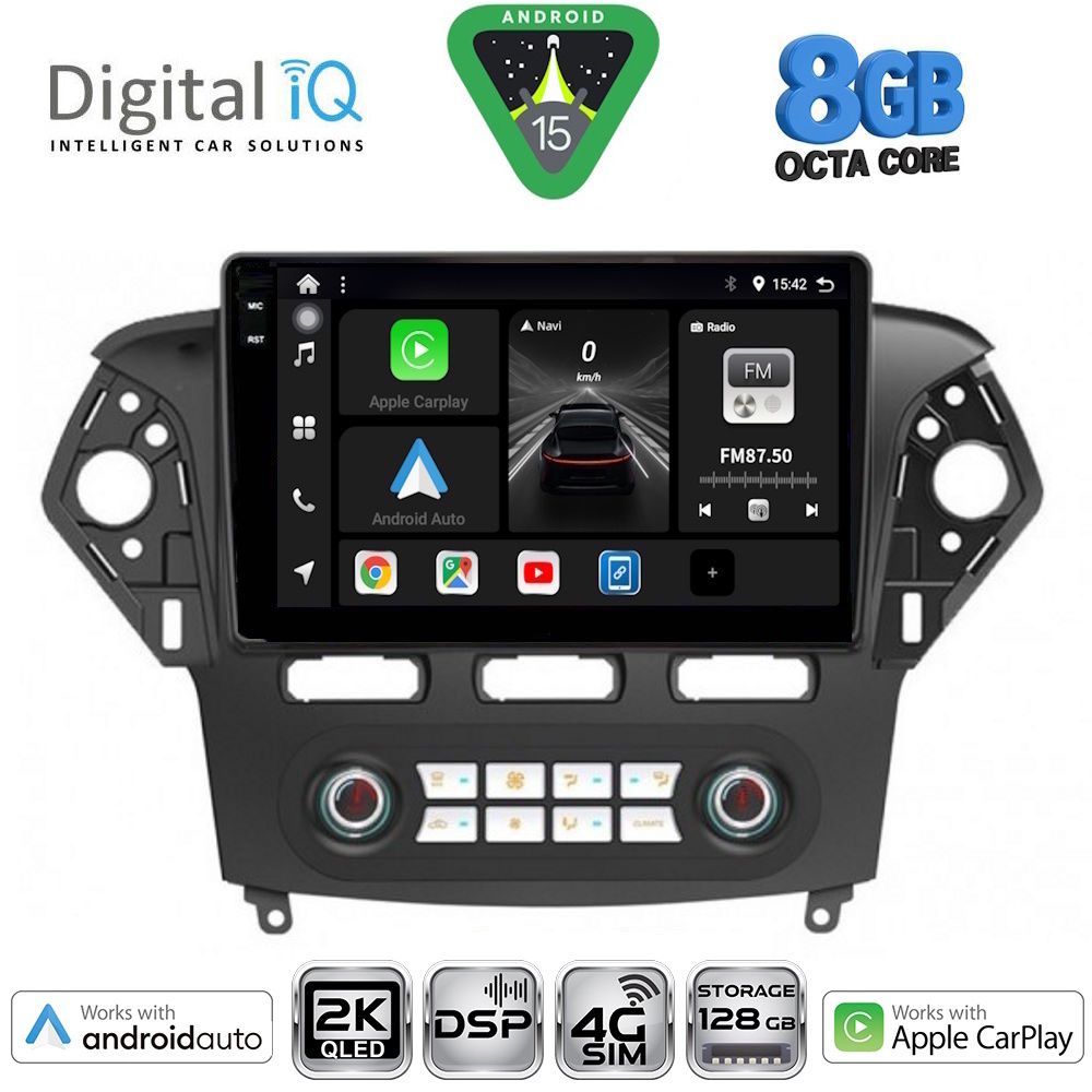 DIGITAL IQ BXF 11163_CPAA CLIMA (10inc) MULTIMEDIA TABLET for FORD MONDEO mod. 2011-2013 - DIGITAL IQ BXF 11163_CPAA CL