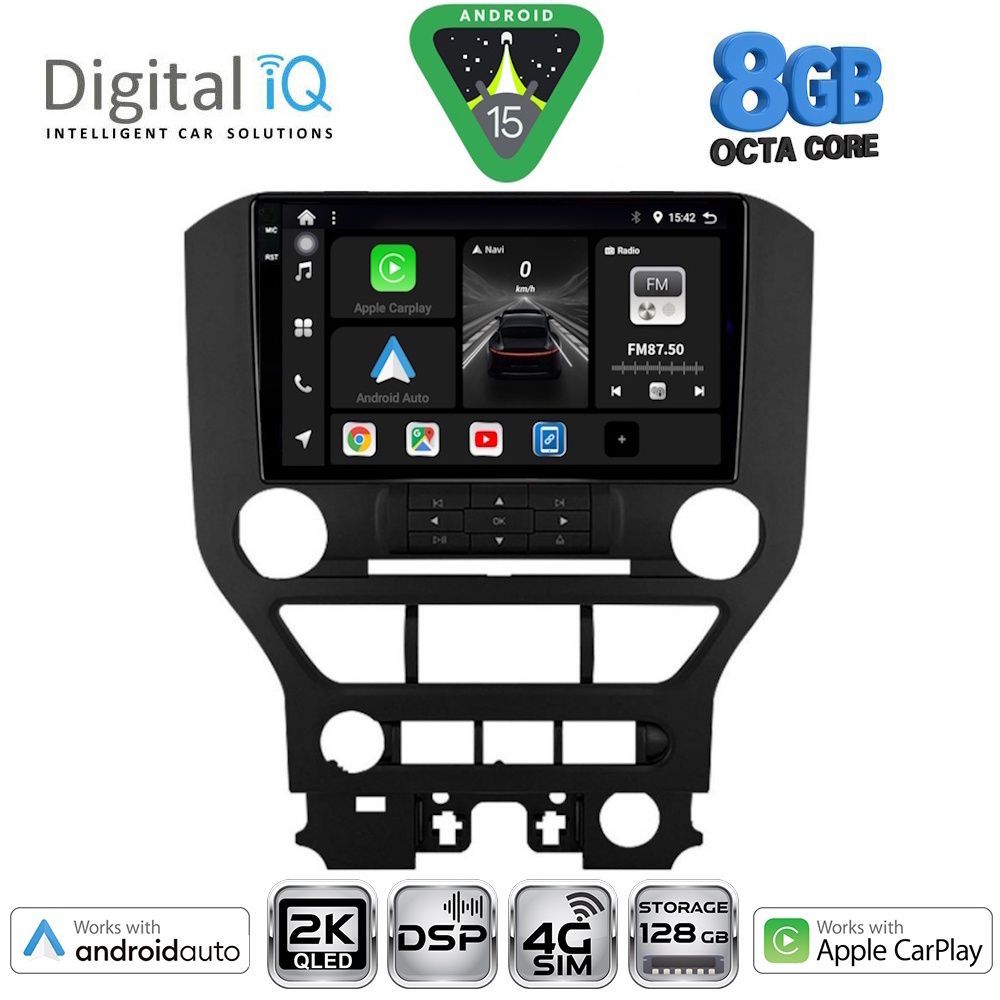 DIGITAL IQ BXF 11166_CPAA (9inc) MULTIMEDIA TABLET for FORD MUSTANG mod. 2015-2020 - DIGITAL IQ BXF 11166_CPAA