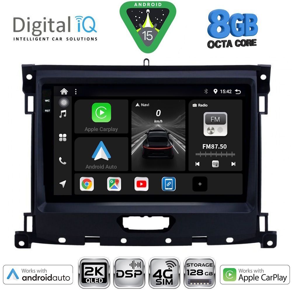 DIGITAL IQ BXF 11173_CPAA (9inc) MULTIMEDIA TABLET for FORD RANGER mod. 2018-2023 - DIGITAL IQ BXF 11173_CPAA
