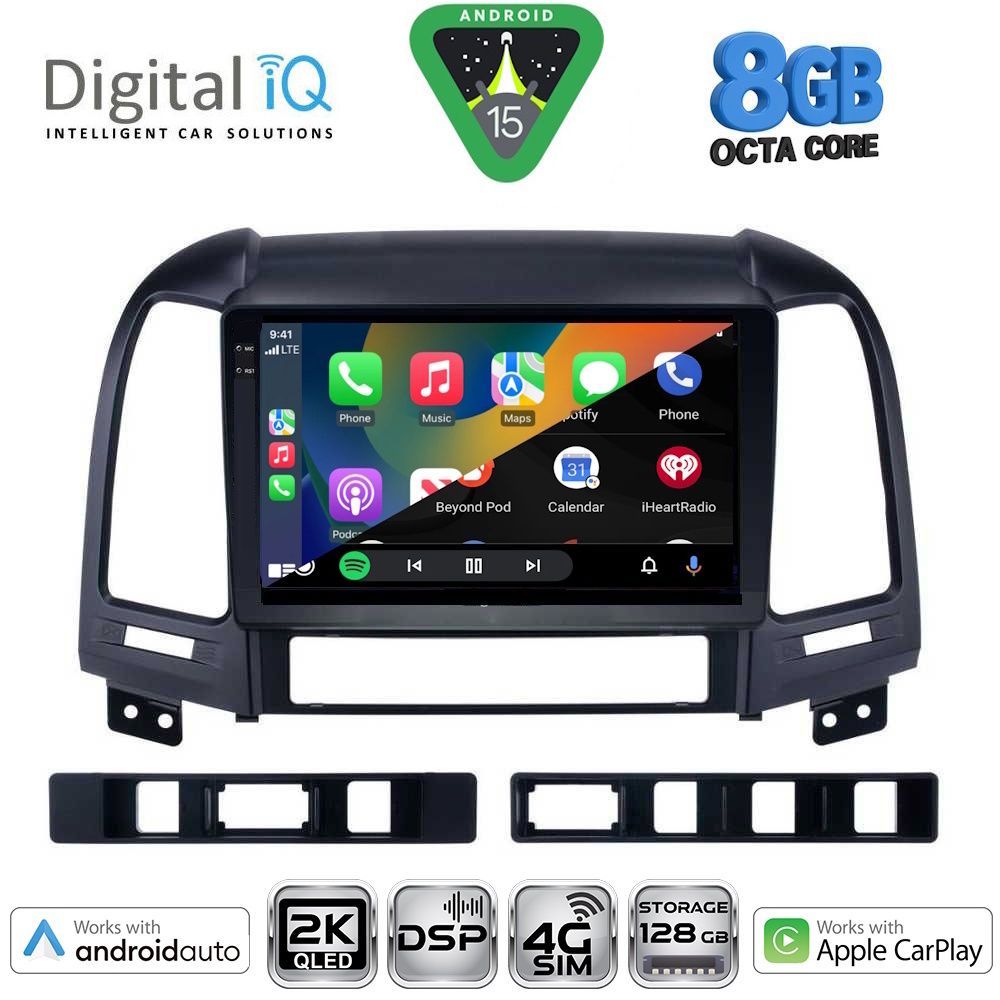 DIGITAL IQ BXF 11239_CPAA (9inc) MULTIMEDIA TABLET for HYUNDAI SANTA FE  mod. 2005-2013 - DIGITAL IQ BXF 11239_CPAA