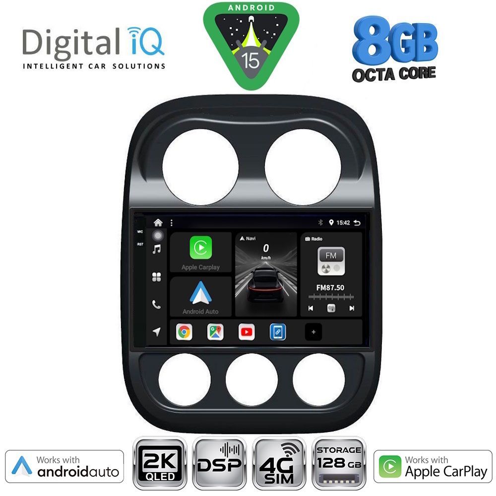 DIGITAL IQ BXF 11277_CPAA (10inc) MULTIMEDIA TABLET for JEEP COMPASS - PATRIOT mod. 2007-2016 - DIGITAL IQ BXF 11277_CPAA