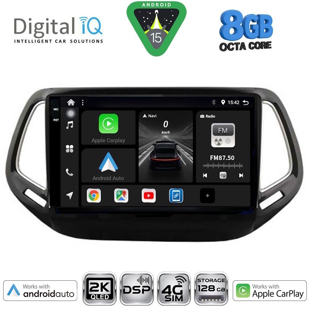 DIGITAL IQ BXF 11278_CPAA (10inc) MULTIMEDIA TABLET for JEEP COMPASS mod. 2016-2021 - DIGITAL IQ BXF 11278_CPAA