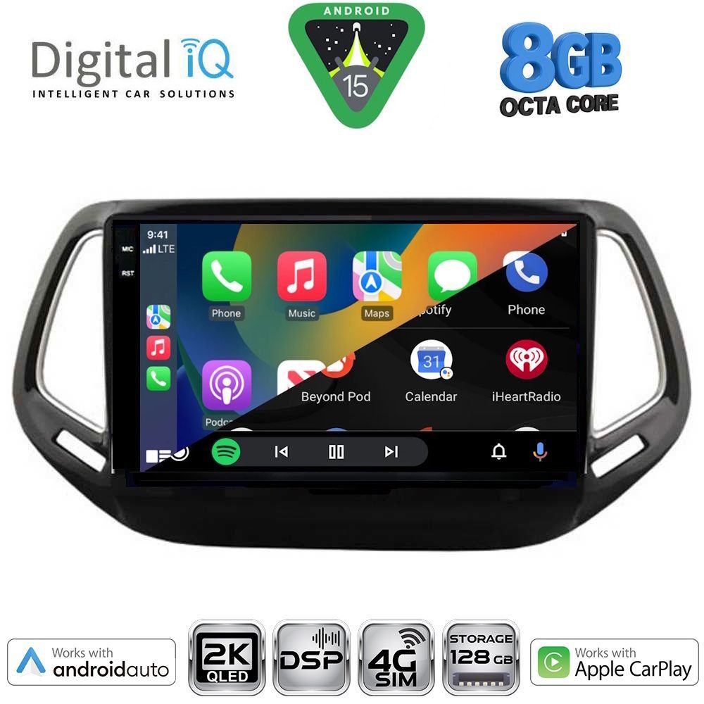 DIGITAL IQ BXF 11278_CPAA (10inc) MULTIMEDIA TABLET for JEEP COMPASS mod. 2016-2021 - DIGITAL IQ BXF 11278_CPAA