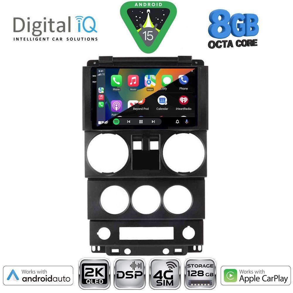 DIGITAL IQ BXF 11293_CPAA (9inc) MULTIMEDIA TABLET for JEEP WRANGLER  mod. 2006-2011 - DIGITAL IQ BXF 11293_CPAA