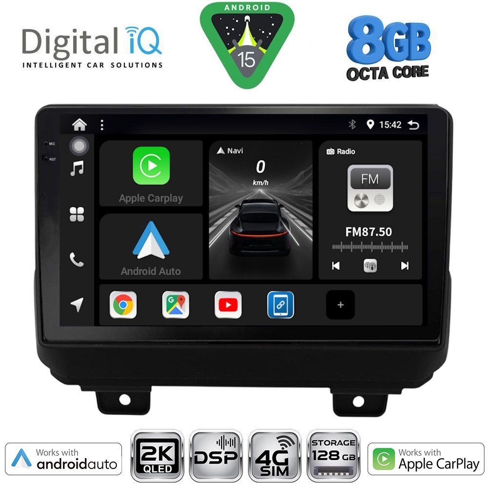 DIGITAL IQ BXF 11298_CPAA (9inc) MULTIMEDIA TABLET for JEEP WRANGLER mod. 2018-2026 - DIGITAL IQ BXF 11298_CPAA