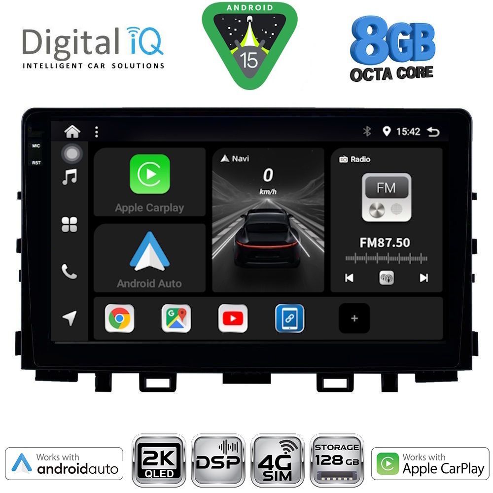 DIGITAL IQ BXF 11316_CPAA (9inc) MULTIMEDIA TABLET for KIA RIO mod. 2018-2026 – STONIC mod. 2017-2026 - DIGITAL IQ BXF 11316_CPAA