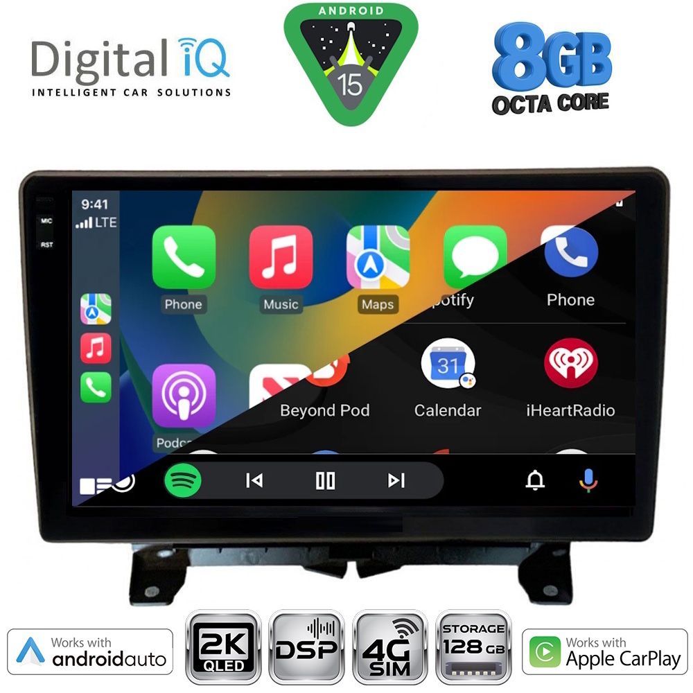 DIGITAL IQ BXF 11332_CPAA (9inc) MULTIMEDIA TABLET for LAND ROVER DISCOVERY 3 - RANGE ROVER SPORT mod. 2004-2009 - DIGITAL IQ BXF 11332_CPAA